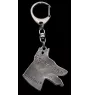 Dobermann, Doberman Pinscher, Dobie - Silver-plated key ring with dog, handbag decoration, backpack pendant by Art-Dog brand