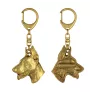 Dobermann, Doberman Pinscher, Dobie I - Gilded key ring with dog, handbag decoration, luxury accessory by Art-Dog brand