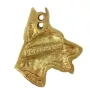 Dobermann I - Vergoldeter Schlüsselanhänger mit Hund, Handtaschenschmuck, Luxus-Accessoire der Marke Art-Dog