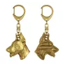 Dobermann, Doberman Pinscher, Dobie - Gilded key ring with dog, handbag decoration, luxury accessory by Art-Dog brand