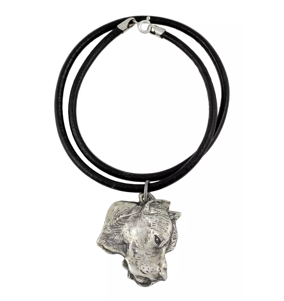 Dogo Argentino - Necklace with dog, silver-plated pendant for dog fan, unique jewelry by Art-Dog brand