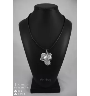 Dogo Argentino - Necklace with dog, silver-plated pendant for dog fan, unique jewelry by Art-Dog brand