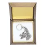 Dobermann, Dobermann Pinscher - Pendentif argenté avec un chien dans une boîte décorative, décoration de sac à main, pendentif de sac à dos par la marque Art-Dog