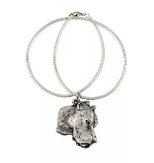 Argentinische Dogge, Dogo Argentino - Hundehalsband, einzigartiger Schmuck für den Hundefan, einzigartiger Kreuzotter-Anhänger der Marke Art-Dog
