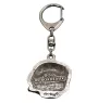 Dogue de Bordeaux, French Mastiff, Bordeauxdog I - Silver-plated key ring with dog, handbag decoration, backpack pendant by Art-Dog brand