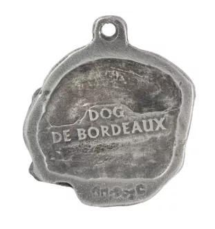 Dogue de Bordeaux I - Porte-clés argenté avec chien, décoration de sac à main, pendentif de sac à dos par la marque Art-Dog