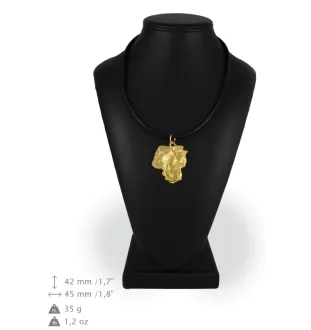 Dogo Argentino - Dog necklace in gift box, gold-plated pendant for dog fan, striking jewellery by Art-Dog