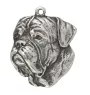 Dogue de Bordeaux II - Porte-clés argenté avec chien, décoration de sac à main, pendentif de sac à dos par la marque Art-Dog