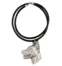 Dobermann, Doberman Pinscher, Dobie I - Necklace with dog, silver-plated pendant for dog fan, unique jewelry by Art-Dog brand