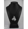 Dobermann, Dobermann Pinscher I - collier avec un chien, pendentif en plaqué argent pour les fans de chiens, bijoux uniques de la marque Art-Dog