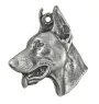 Dobermann, Doberman Pinscher, Dobie I - Necklace with dog, silver-plated pendant for dog fan, unique jewelry by Art-Dog brand