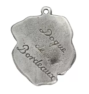 Bordeauxdogge, Dogue de Bordeaux II - Versilberte Hund Anhänger, Handtasche Dekoration, Rucksack-Anhänger von Art-Dog Marke
