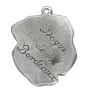 Dogue de Bordeaux II - Pendentif chien argenté, décoration de sac à main, pendentif sac à dos par la marque Art-Dog