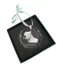 Dogo Argentino - crystal bauble with a photo, dog photo in crystal, personalized Christmas tree ornament by Art-Dog brand