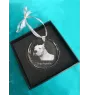 Dogo Argentino - crystal bauble with a photo, dog photo in crystal, personalized Christmas tree ornament by Art-Dog brand