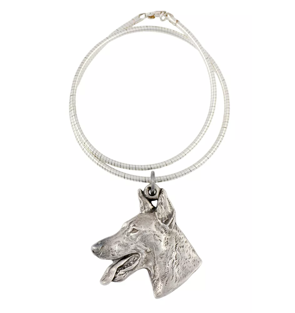 Dobermann, Doberman Pinscher, Dobie - Dog necklace, unique jewellery for the dog fan, unique adder pendant by Art-Dog brand