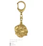 Dogue de Bordeaux, French Mastiff, Bordeauxdog I - Gilded key ring with dog in gift box, handbag decoration, luxury accessory by Art-Dog brand