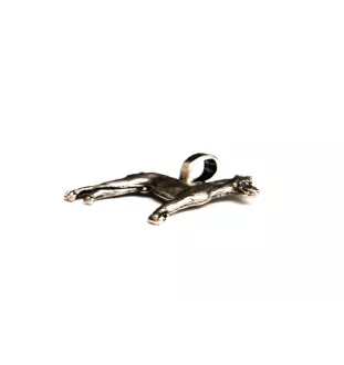 Dobermann, Dobermann Pinscher - Collier pour chien, pendentif plaqué argent pour l'amoureux des chiens, bijoux subtils par Art-Dog