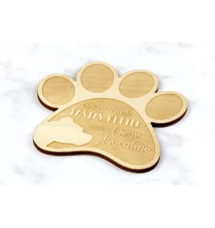 Argentinische Dogge, Dogo Argentino - Tasse Untersetzer, graviert Untersetzer mit Hund, Geschenk für Hundeliebhaber von Art-Dog Marke