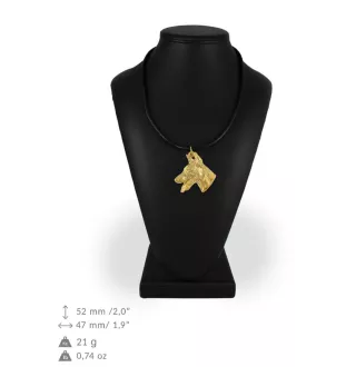 Dobermann, Dobermann Pinscher - Collier de chien dans une boîte cadeau, pendentif plaqué or pour les fans de chiens, bijoux remarquables par Art-Dog