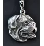 Dogue de Bordeaux, French Mastiff, Bordeauxdog I - Silver-plated key ring with a dog in a gift box, handbag decoration, backpack pendant by Art-Dog brand