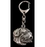 Bordeauxdogge, Dogue de Bordeaux I - Versilberter Schlüsselanhänger mit Hund in einer Geschenkbox, Handtaschenschmuck, Rucksackanhänger der Marke Art-Dog