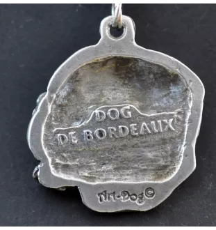 Dogue de Bordeaux I - collier avec un chien, pendentif en plaqué argent pour les fans de chiens, bijoux uniques de la marque Art-Dog