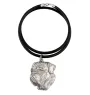 Dogue de Bordeaux II - collier avec un chien, pendentif en plaqué argent pour les fans de chiens, bijoux uniques de la marque Art-Dog