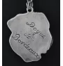 Dogue de Bordeaux, French Mastiff, Bordeauxdog II - Necklace with dog, silver-plated pendant for dog fan, unique jewelry by Art-Dog brand