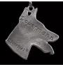 Dobermann, Dobermann Pinscher - Collier de chien dans une boîte cadeau, médaillon argenté pour fan de chien, pendentif remarquable de la marque Art-Dog