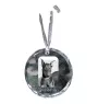 Dobermann - Kristallkugel mit Foto, Hundebild im Kristall, personalisierter Christbaumschmuck von Art-Dog.