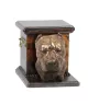 Dogue argentin, Dogo argentino - urne pour les cendres d'un chien avec une statuette, une urne élégante pour chien, une urne exceptionnelle avec un buste de chien de la marque Art-Dog
