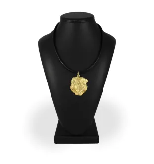 Dogue de Bordeaux, French Mastiff, Bordeauxdog II - Dog necklace, gold-plated pendant for dog fan, unique jewellery by Art-Dog brand