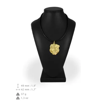 Dogue de Bordeaux, French Mastiff, Bordeauxdog II - Dog necklace, gold-plated pendant for dog fan, unique jewellery by Art-Dog brand