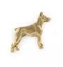 Dobermann, Dobermann Pinscher - Broche de chien dans une boîte décorative, épingle élégante en plaqué or, épingle de veste de la marque Art-Dog