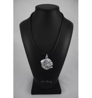 Dogue de Bordeaux I - Collier de chien dans une boîte cadeau, médaillon argenté pour fan de chien, pendentif remarquable de la marque Art-Dog