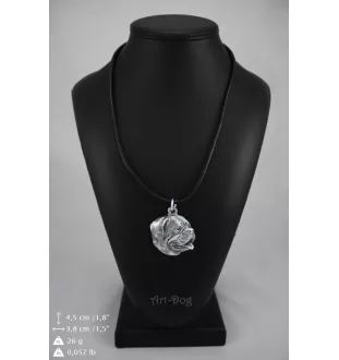 Dogue de Bordeaux I - Collier de chien dans une boîte cadeau, médaillon argenté pour fan de chien, pendentif remarquable de la marque Art-Dog