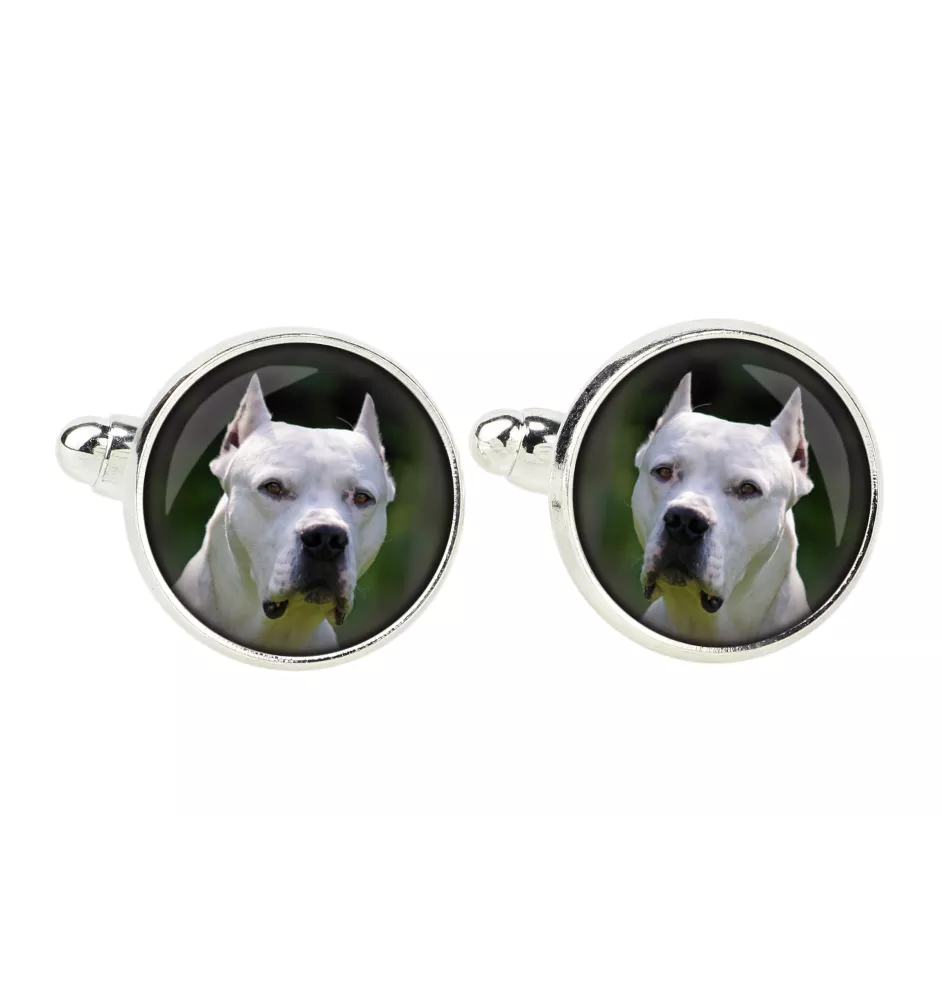 Dogo Argentino - cufflinks, a shirt accessory, a shirt pendant from the Art-Dog brand