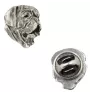 Bordeauxdogge, Dogue de Bordeaux  - Versilberte Hundebrosche, elegante Anstecknadel, Jackenreversschmuck der Marke Art-Dog