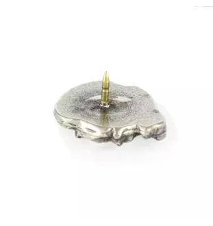 Dogue de Bordeaux  - Broche chien argentée, épingle élégante, décoration de revers de veste par la marque Art-Dog