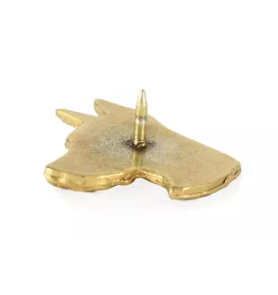 Dobermann, Dobermann Pinscher I - broche plaquée or, ornement élégant pour chien, broche unique de la marque Art-Dog