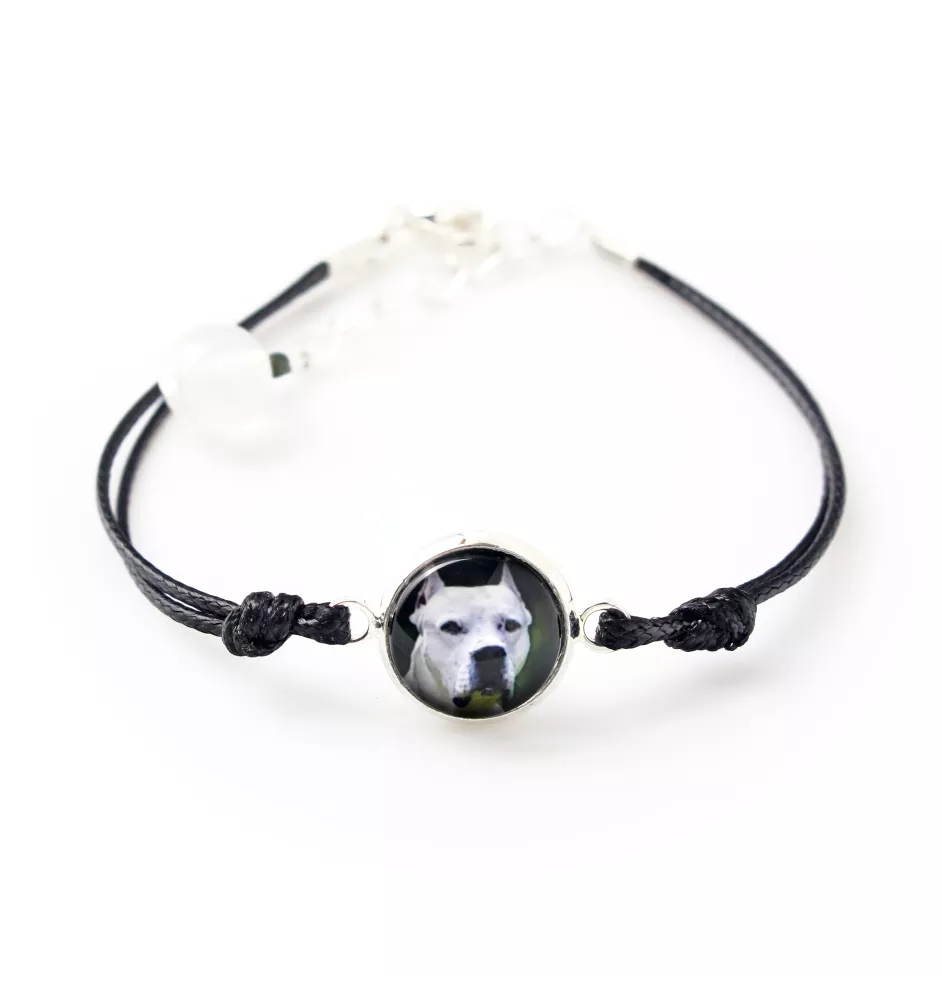 Dogo Argentino - bracelet with your photo handmade, unique jewelry from the Art-Dog brand