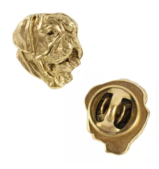 Bordeauxdogge, Dogue de Bordeaux - Hundebrosche in dekorativer Box, elegante vergoldete Anstecknadel, Jackenbrosche der Marke Art-Dog