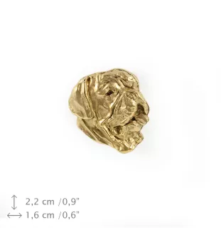 Dogue de Bordeaux - Broche de chien dans une boîte décorative, épingle élégante en plaqué or, épingle de veste de la marque Art-Dog