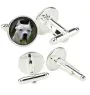 Dogue argentin, Dogo argentino - Boutons de manchette dans une boîte, bijoux faits à la main, produit de la marque Art-Dog