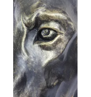 Dobermann, Dobermann Pinscher - urne pour cendres de chien, buste de chien, grande tête de chien pour le jardin par Art-Dog