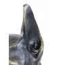 Dobermann, Dobermann Pinscher - urne pour cendres de chien, buste de chien, grande tête de chien pour le jardin par Art-Dog