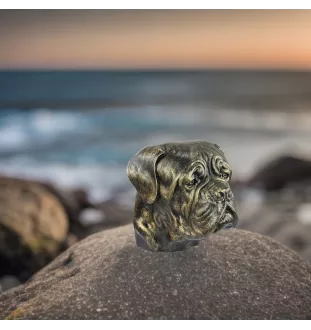 Bordeauxdogge, Dogue de Bordeaux - Hundebüste, großer Hundekopf für den Garten, einzigartige Wohnzimmerdekoration der Marke Art-Dog