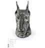 Dobermann, Dobermann Pinscher - urne pour cendres de chien, buste de chien, grande tête de chien pour le jardin par Art-Dog