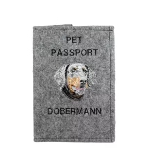 Dobermann I - Hundepassetui, Dokumententasche, Geschenk für den Reisenden von der Marke Art-Dog